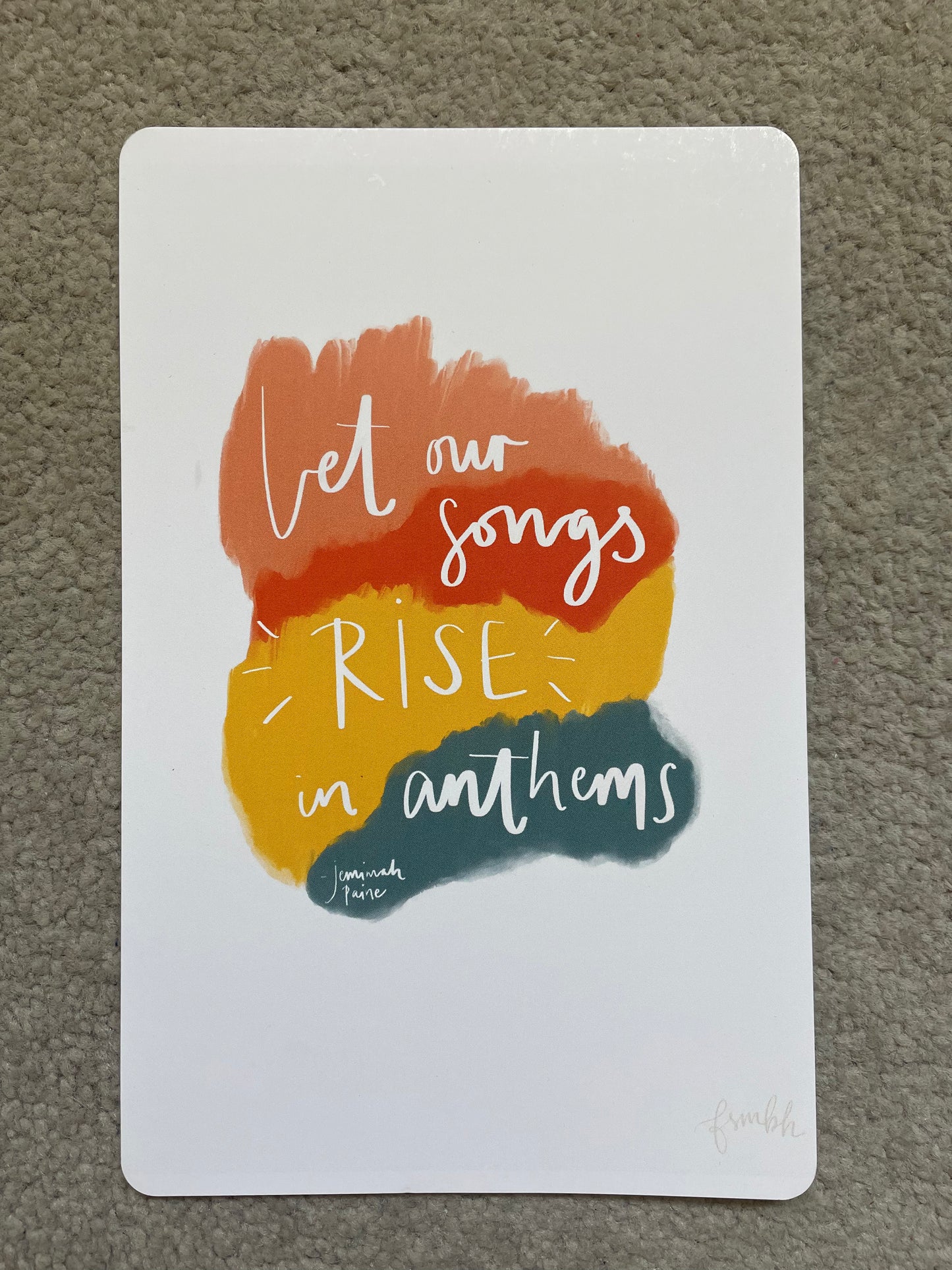 Anthems Lyric art