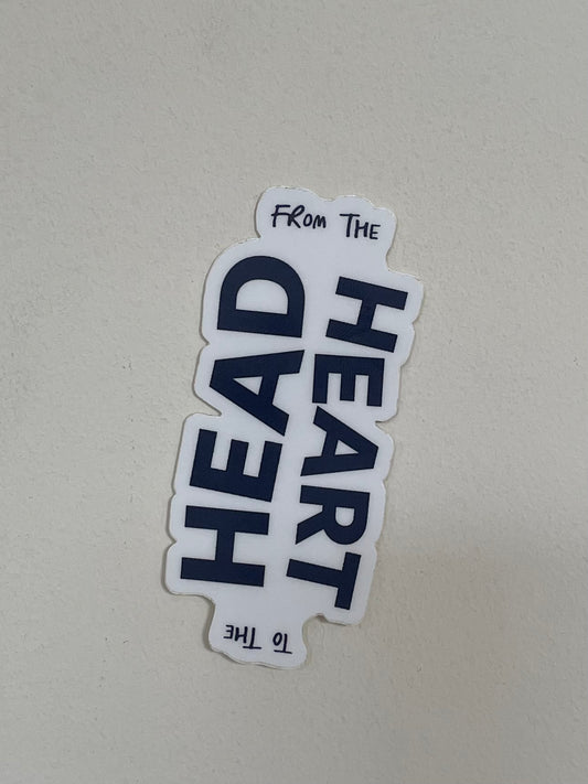 Head & Heart sticker